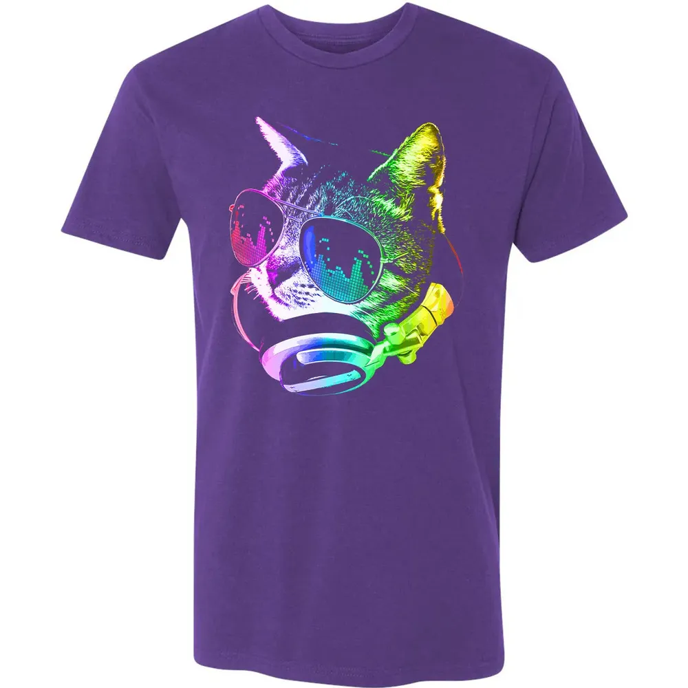 Rainbow Music Cat Premium Unisex T-shirt - 7
