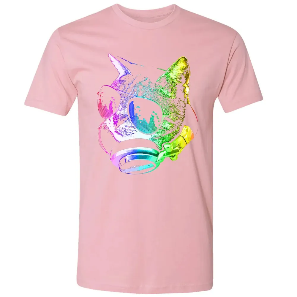 Rainbow Music Cat Premium Unisex T-shirt - 3