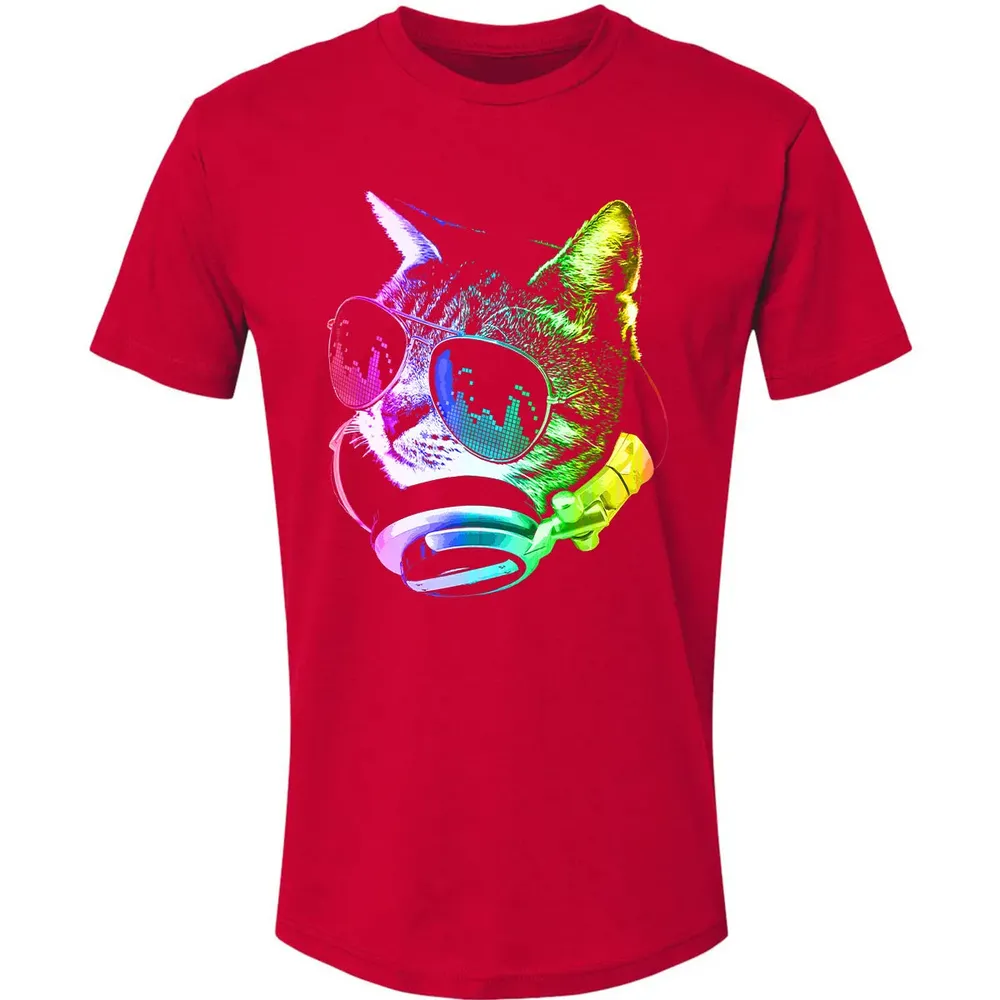 Rainbow Music Cat Premium Unisex T-shirt - 6