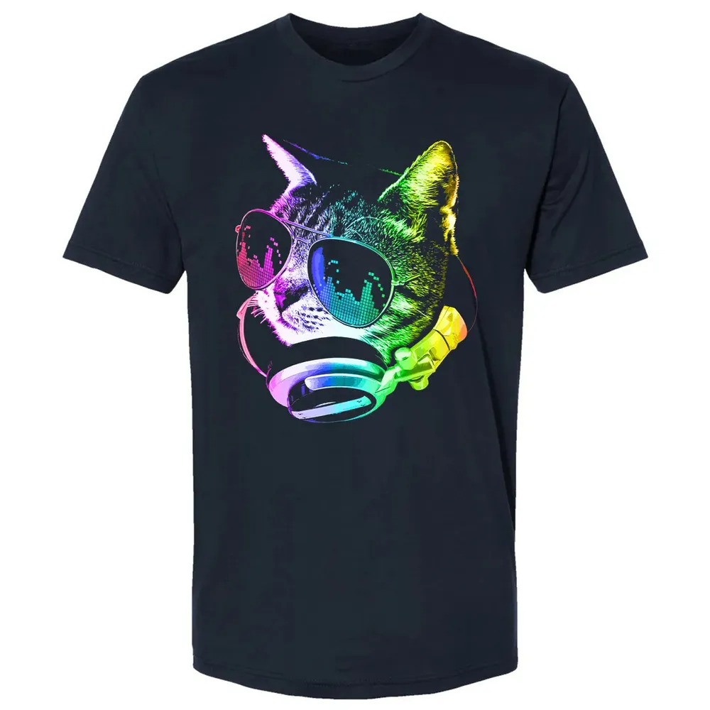 Rainbow Music Cat Premium Unisex T-shirt - 2
