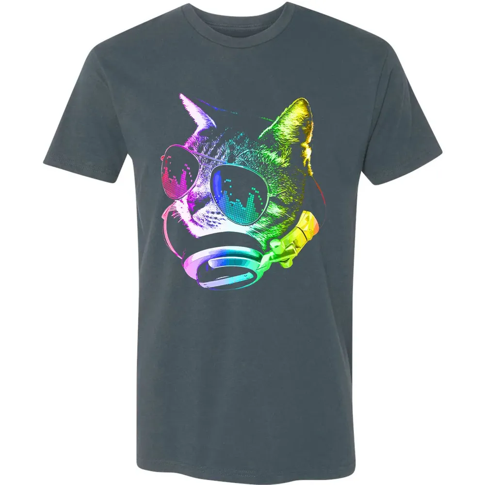 Rainbow Music Cat Premium Unisex T-shirt - 14