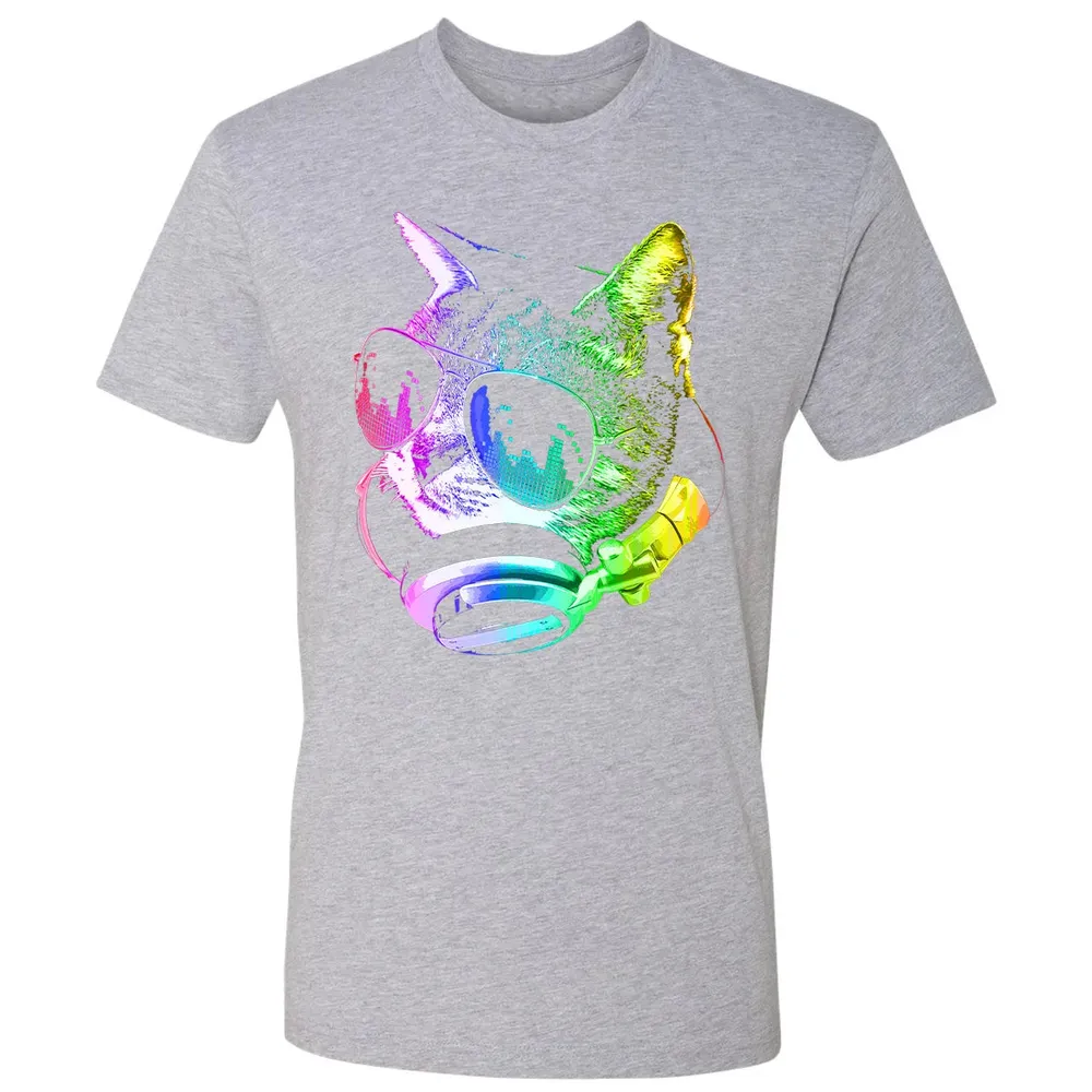 Rainbow Music Cat Premium Unisex T-shirt - 9