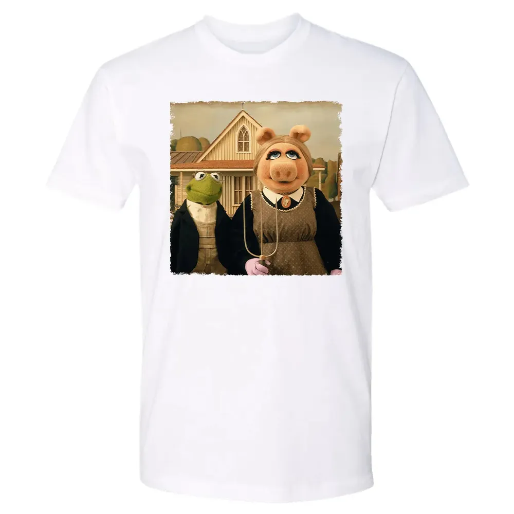 Ms Piggy's American Gothic Premium Unisex T-shirt - 4