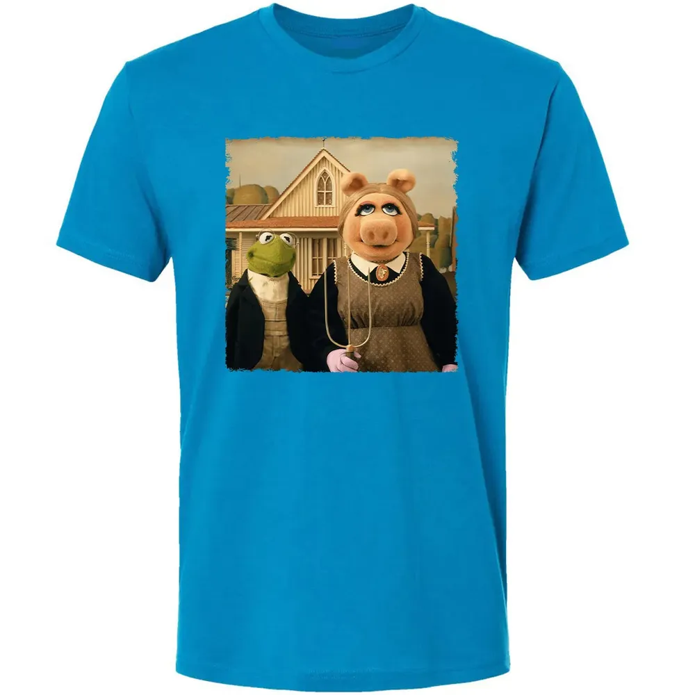 Ms Piggy's American Gothic Premium Unisex T-shirt - 15