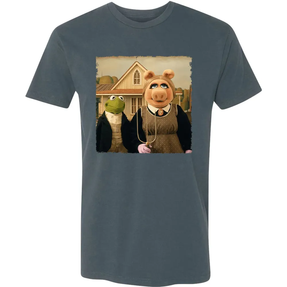Ms Piggy's American Gothic Premium Unisex T-shirt - 14