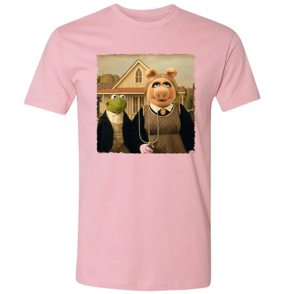 Ms Piggy's American Gothic Premium Unisex T-shirt - 3