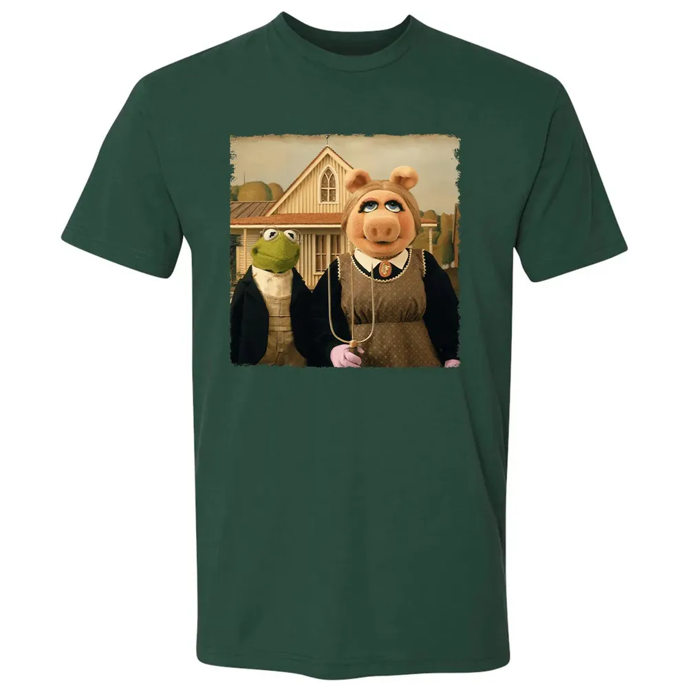 Ms Piggy's American Gothic Premium Unisex T-shirt - 12