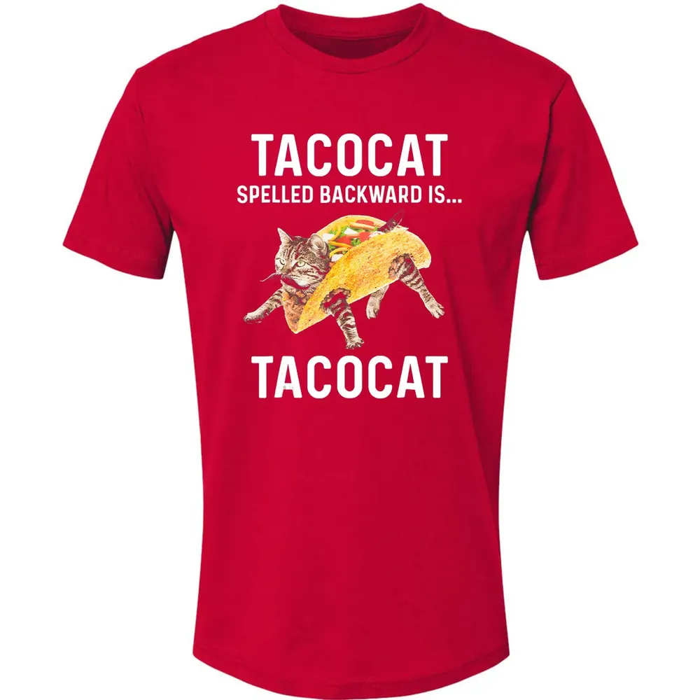 Tacocat Spelled Backward Is Tacocat   Love Cat And Taco Premium Unisex T-shirt - 6