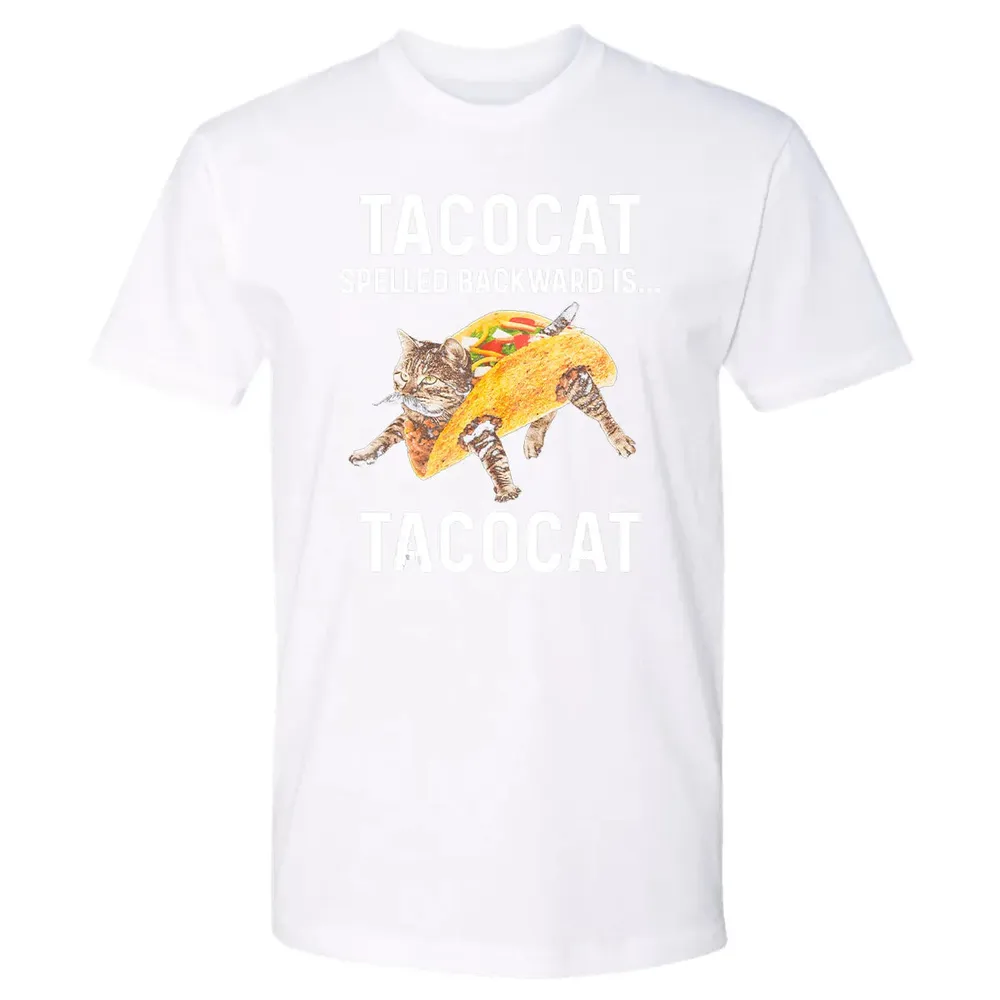 Tacocat Spelled Backward Is Tacocat   Love Cat And Taco Premium Unisex T-shirt - 4