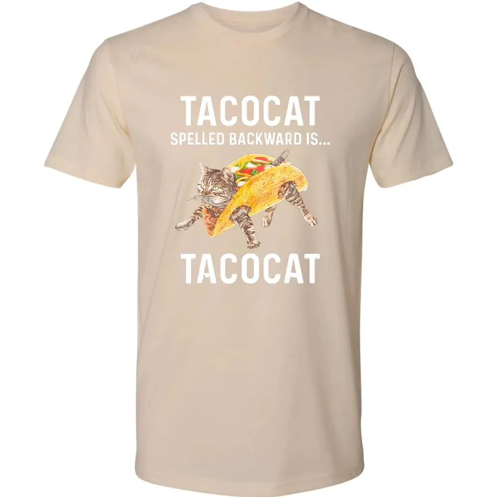 Tacocat Spelled Backward Is Tacocat   Love Cat And Taco Premium Unisex T-shirt - 13