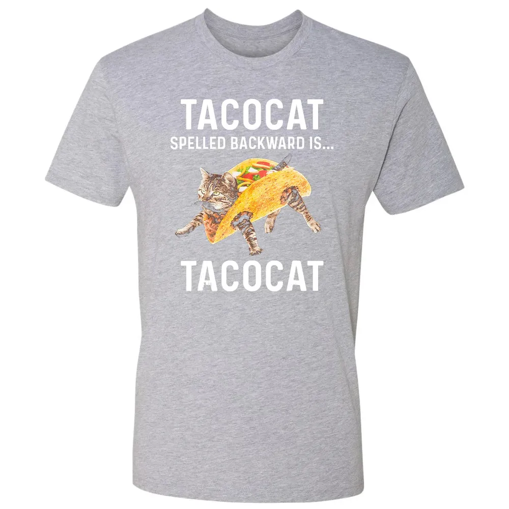 Tacocat Spelled Backward Is Tacocat   Love Cat And Taco Premium Unisex T-shirt - 9