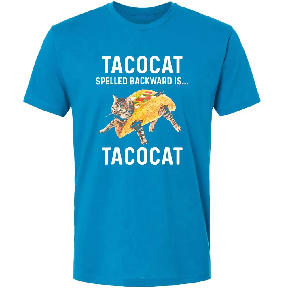 Tacocat Spelled Backward Is Tacocat   Love Cat And Taco Premium Unisex T-shirt - 15