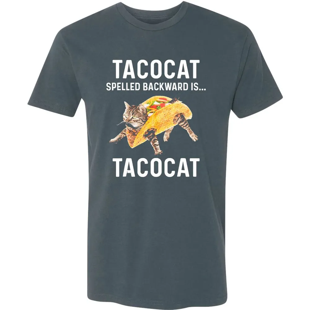 Tacocat Spelled Backward Is Tacocat   Love Cat And Taco Premium Unisex T-shirt - 14