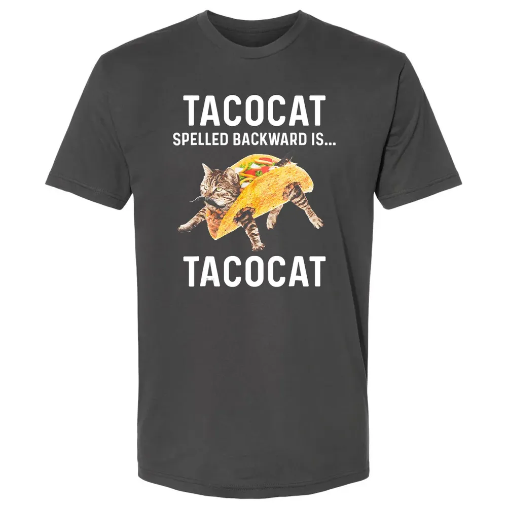 Tacocat Spelled Backward Is Tacocat   Love Cat And Taco Premium Unisex T-shirt - 8