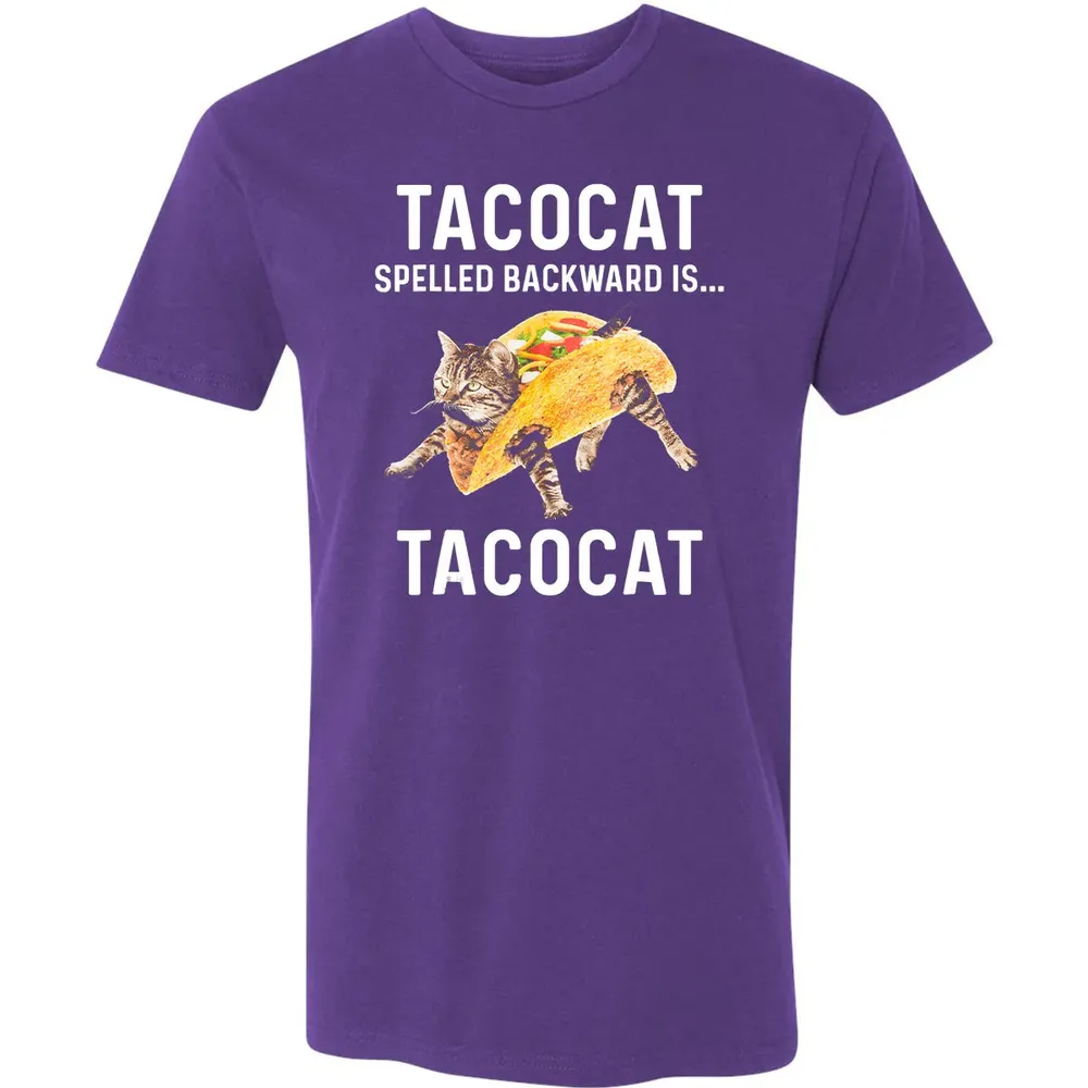 Tacocat Spelled Backward Is Tacocat   Love Cat And Taco Premium Unisex T-shirt - 7
