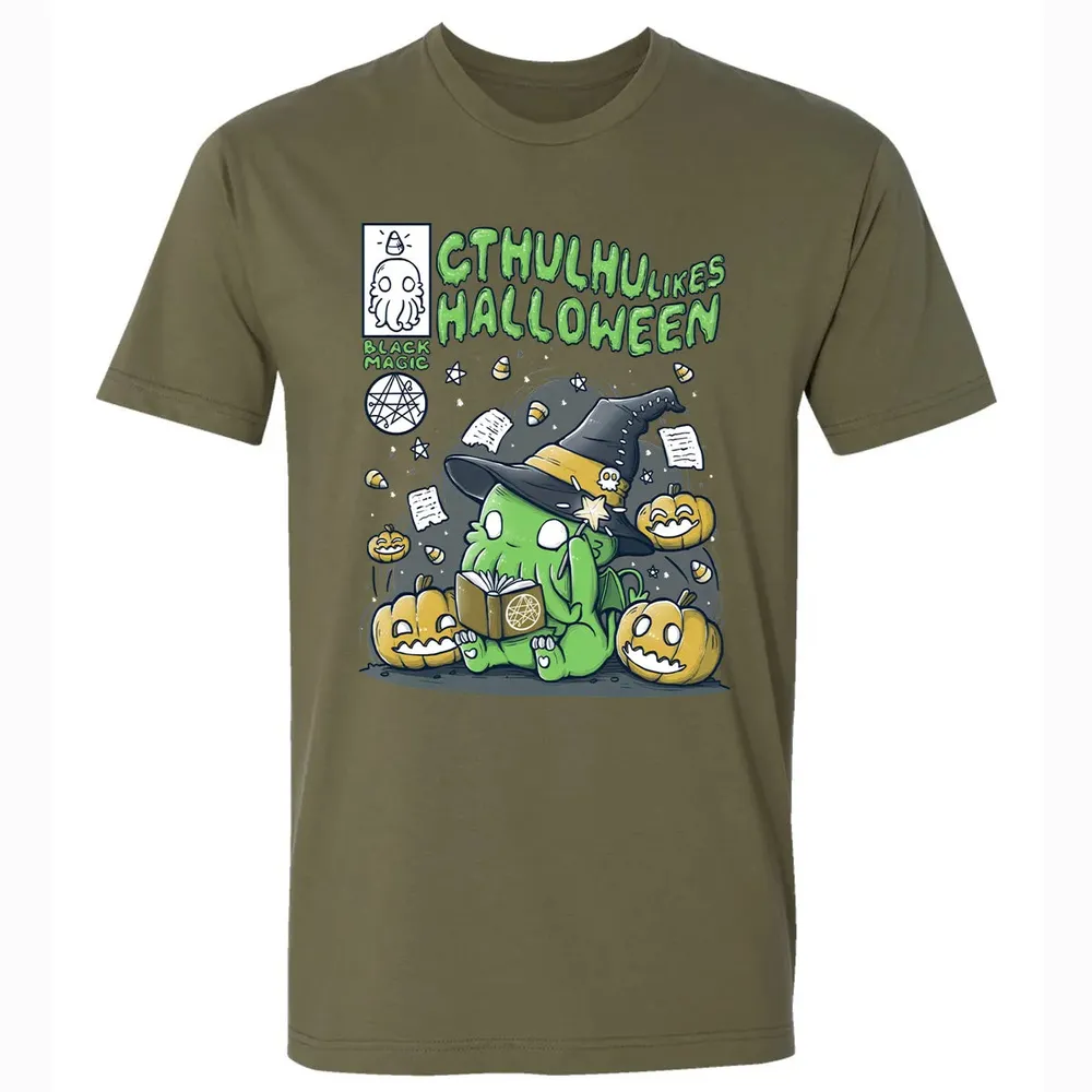 Cthulhu likes Halloween Premium Unisex T-shirt - 5