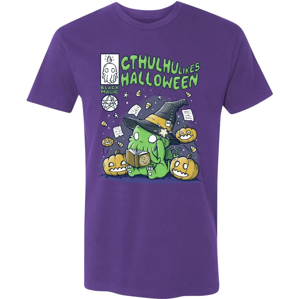 Cthulhu likes Halloween Premium Unisex T-shirt - 7
