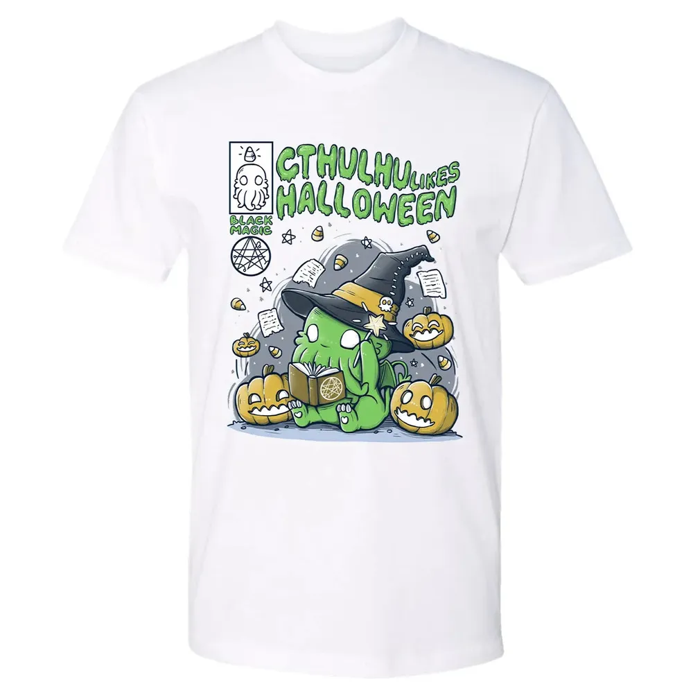 Cthulhu likes Halloween Premium Unisex T-shirt - 4