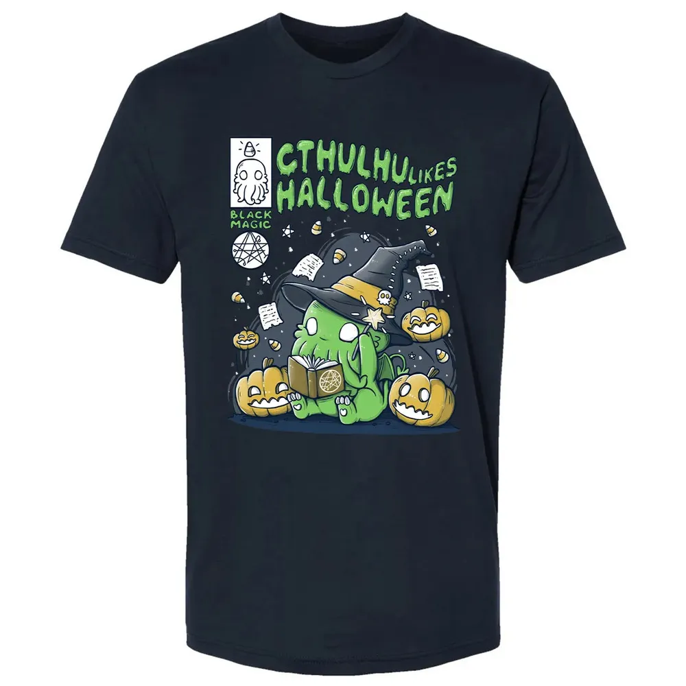 Cthulhu likes Halloween Premium Unisex T-shirt - 2