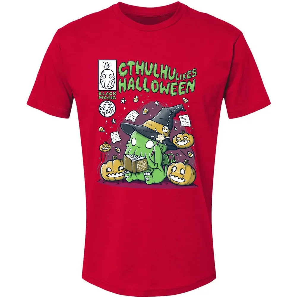 Cthulhu likes Halloween Premium Unisex T-shirt - 6