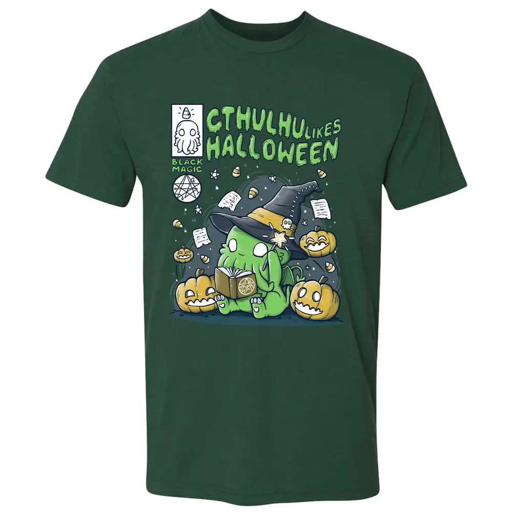 Cthulhu likes Halloween Premium Unisex T-shirt - 12