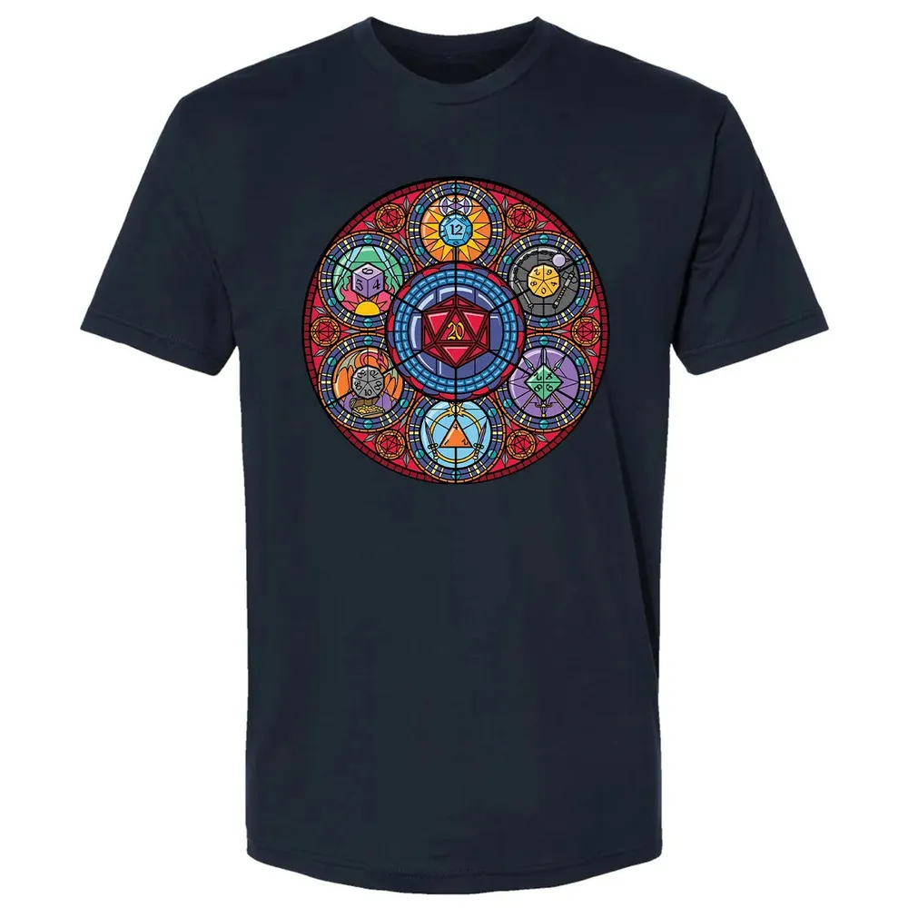Dices Stained Glass Premium Unisex T-shirt - 2