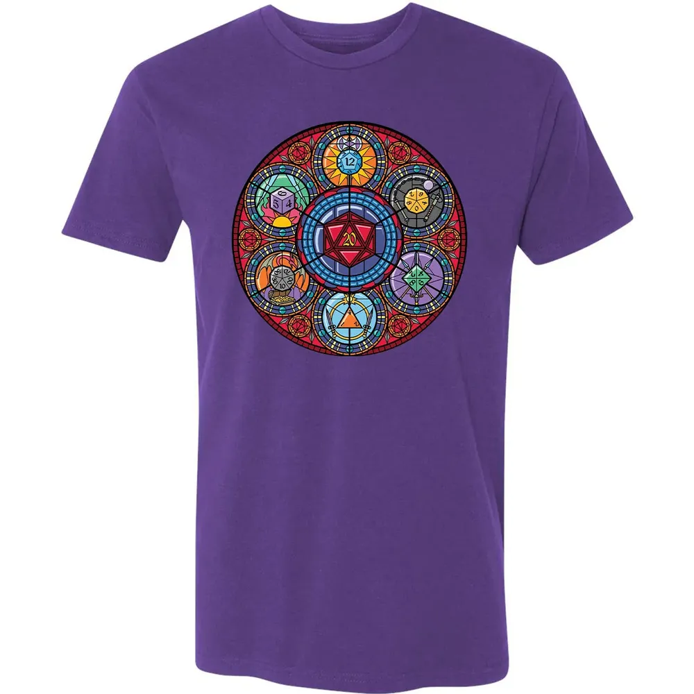 Dices Stained Glass Premium Unisex T-shirt - 7