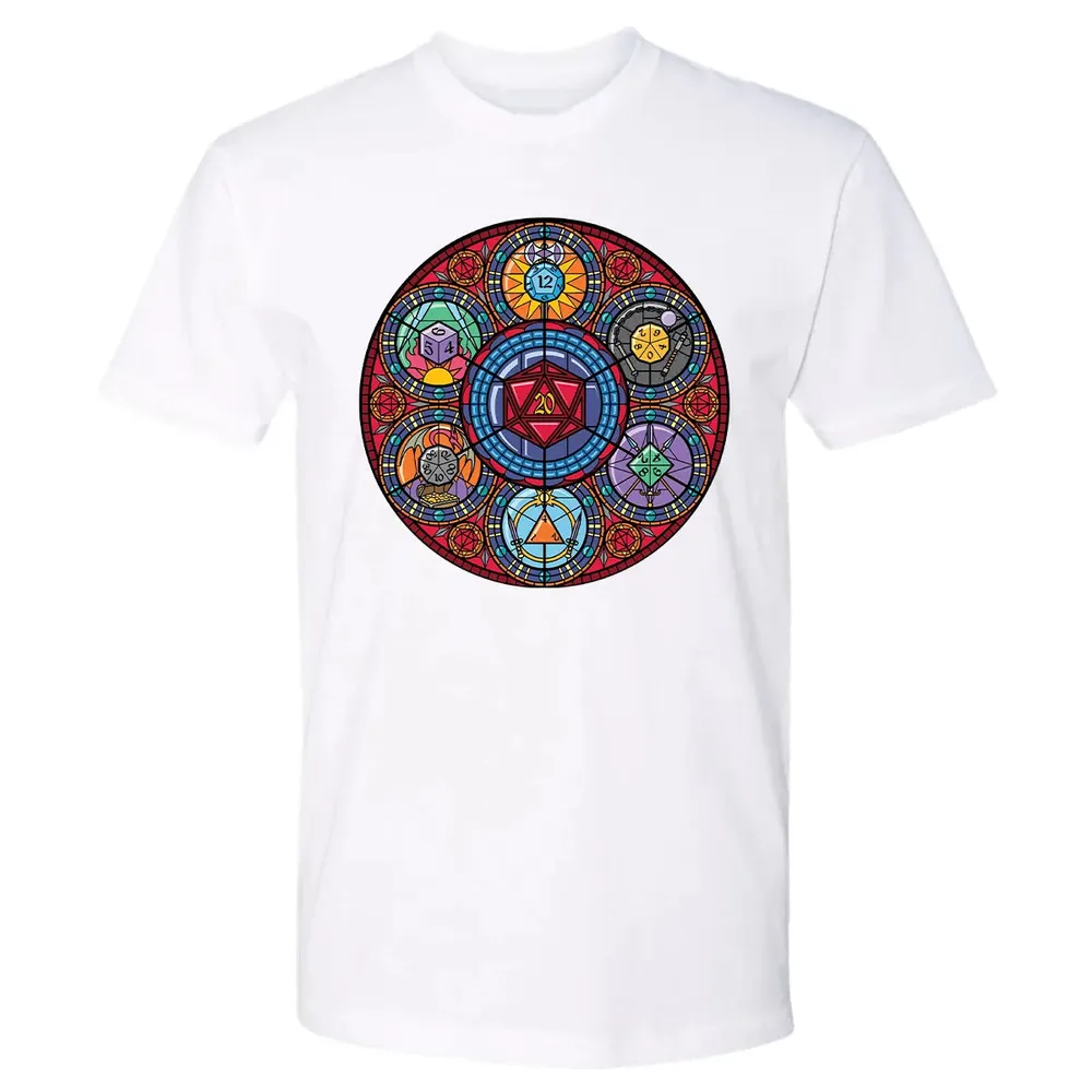 Dices Stained Glass Premium Unisex T-shirt - 4