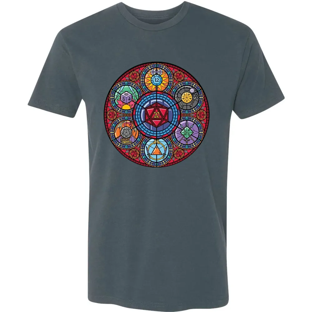 Dices Stained Glass Premium Unisex T-shirt - 14