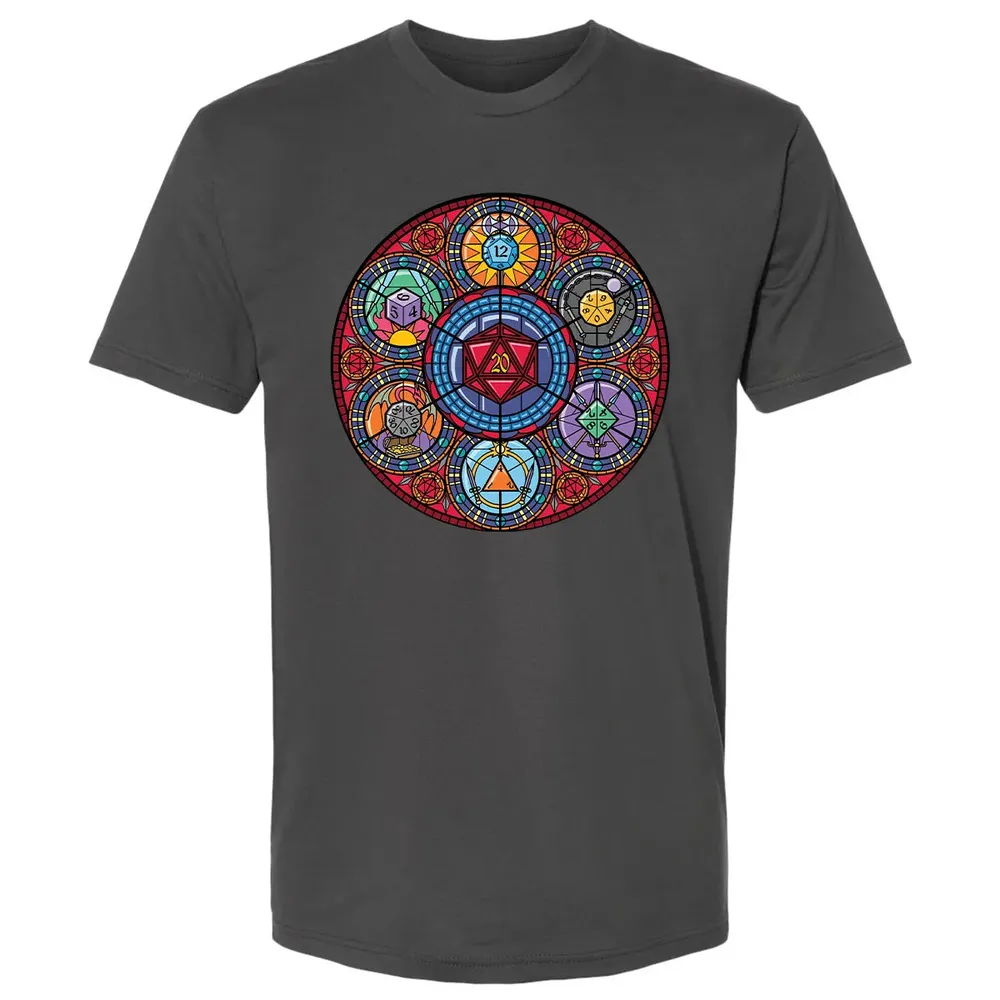 Dices Stained Glass Premium Unisex T-shirt - 8