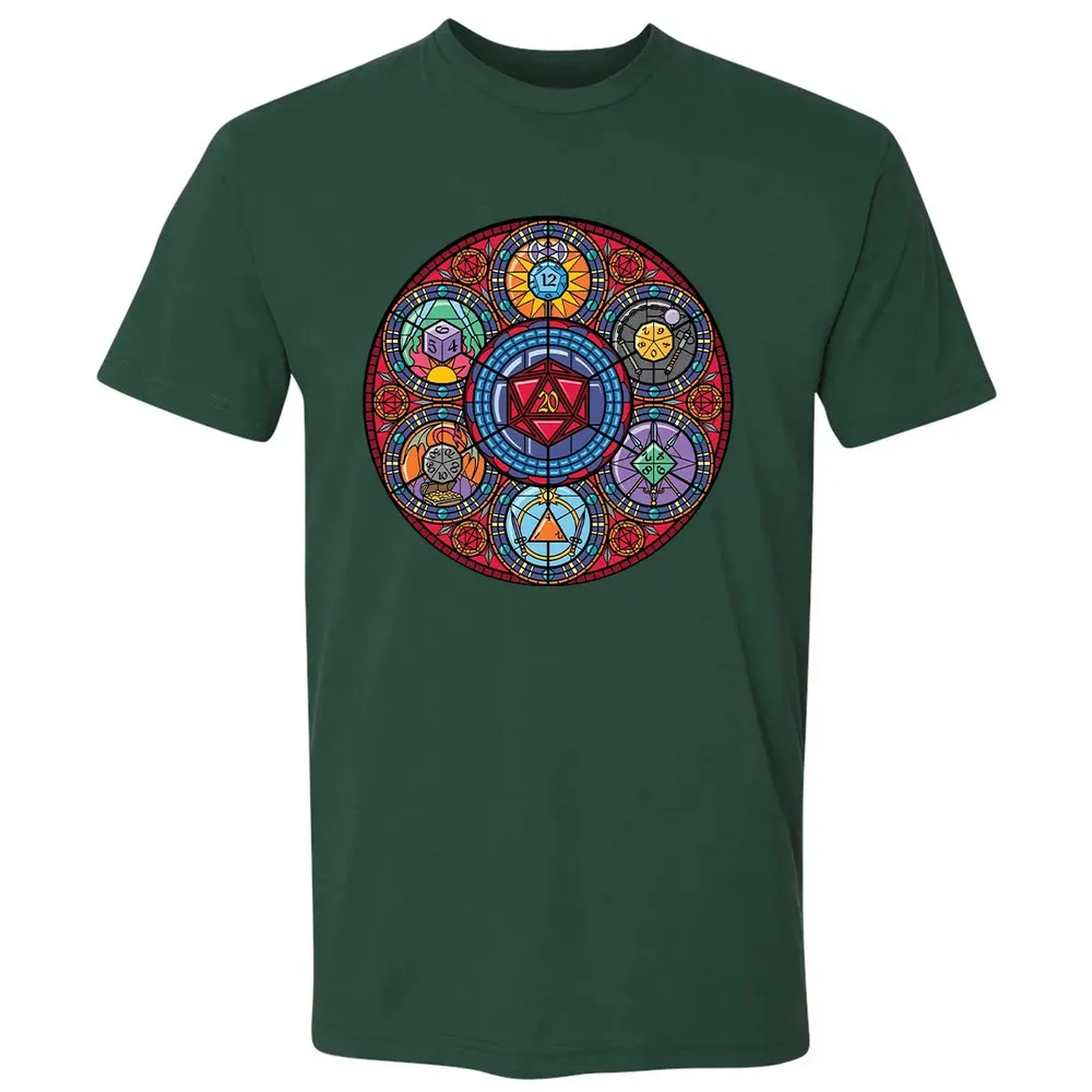 Dices Stained Glass Premium Unisex T-shirt - 12