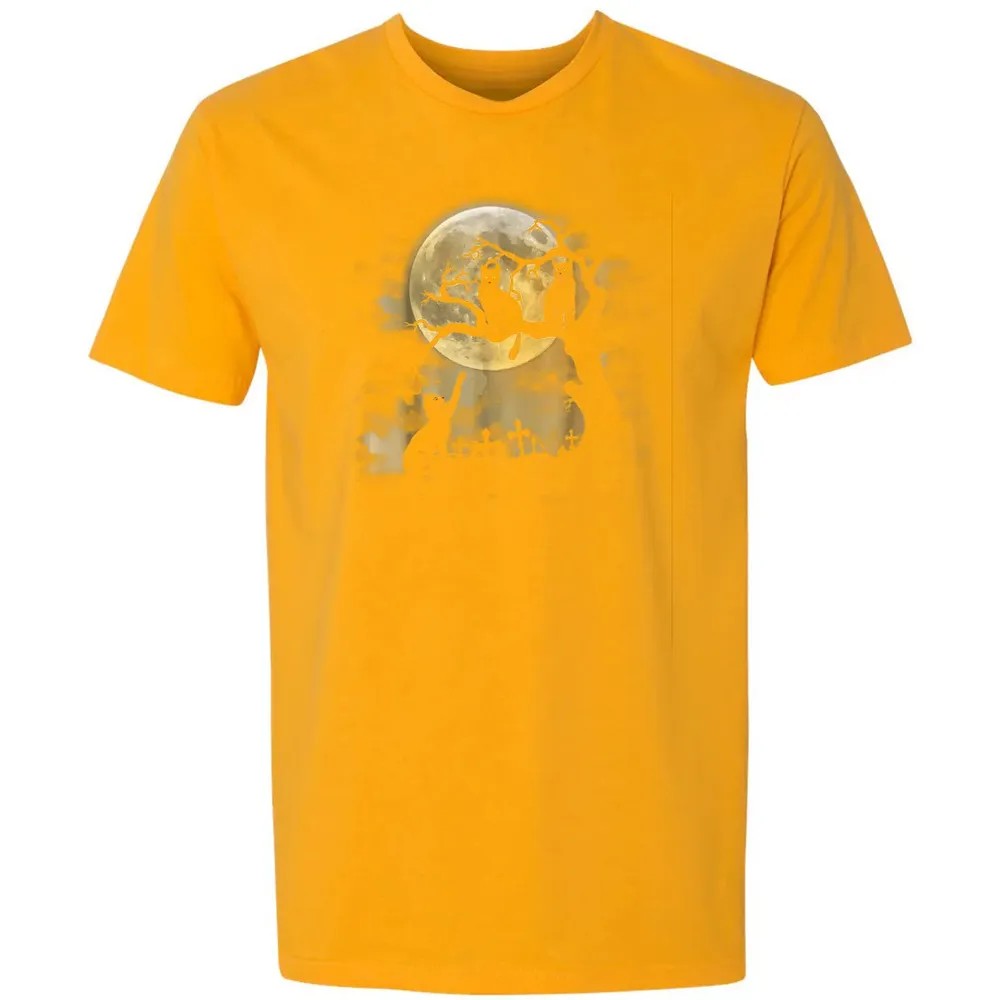 Full Moon Wiccan    Black Cat Pagan Gifts Premium Unisex T-shirt - 11