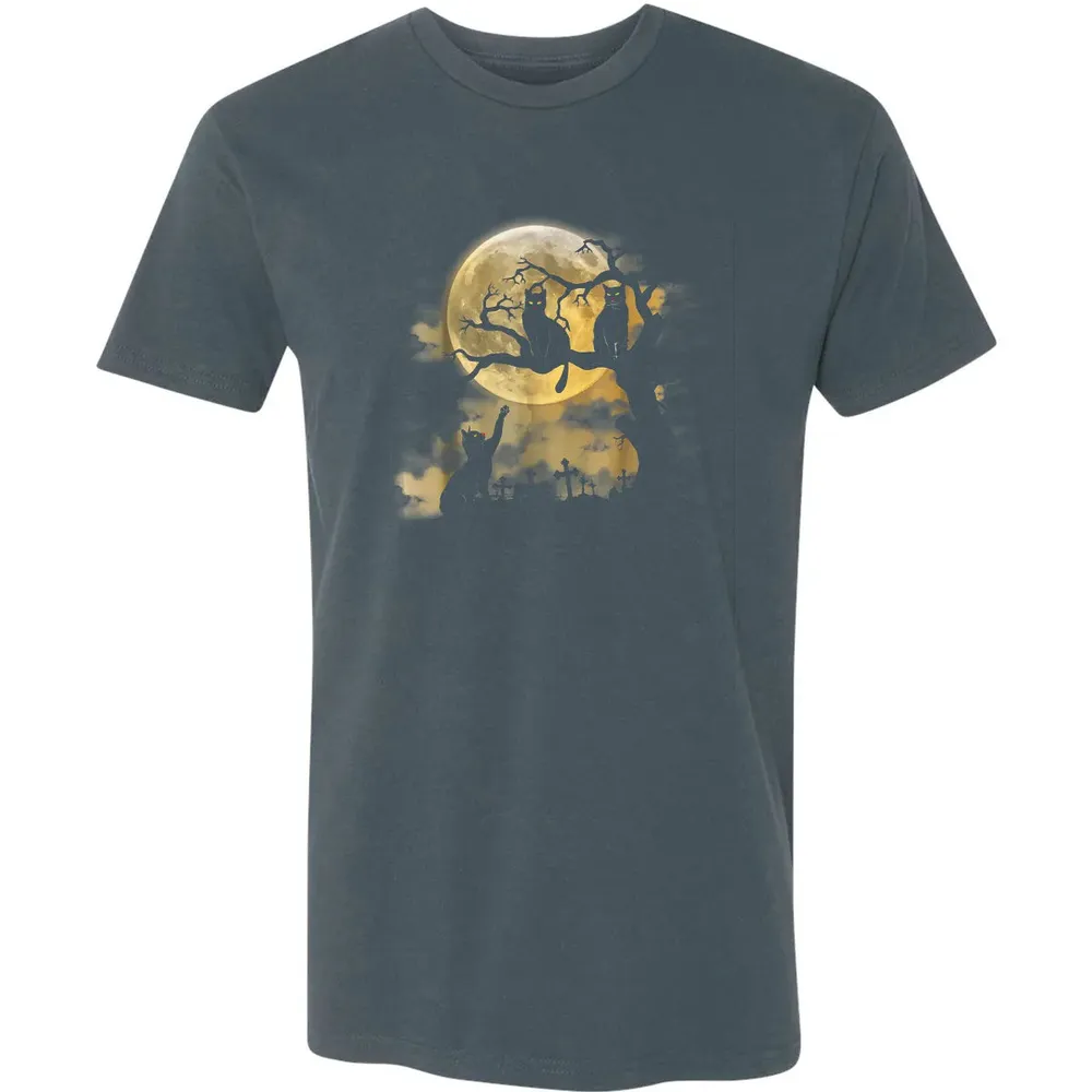 Full Moon Wiccan    Black Cat Pagan Gifts Premium Unisex T-shirt - 14