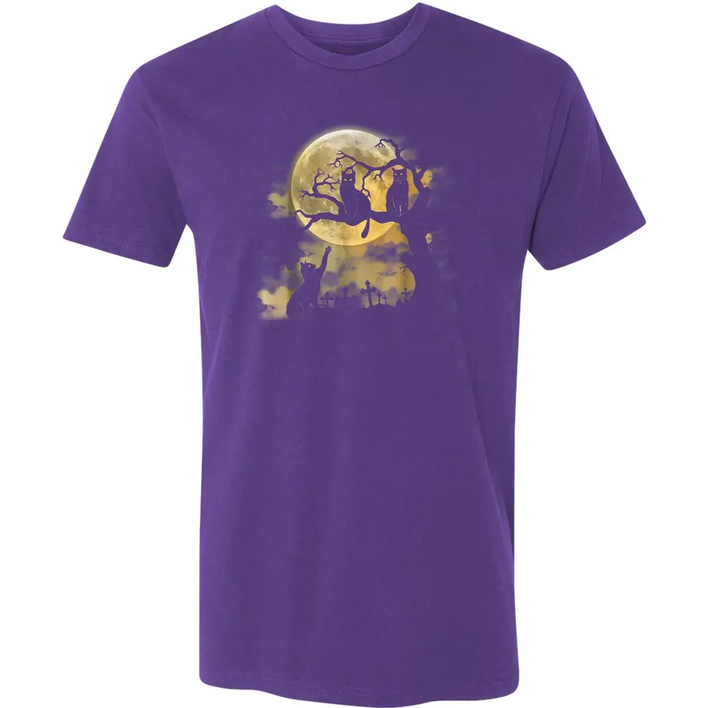 Full Moon Wiccan    Black Cat Pagan Gifts Premium Unisex T-shirt - 7