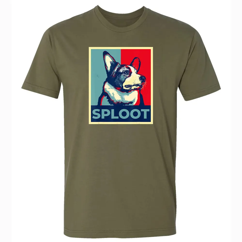 Funny Corgi Meme Election 2020 Obama Hope Campaign Poster Premium Unisex T-shirt - 5