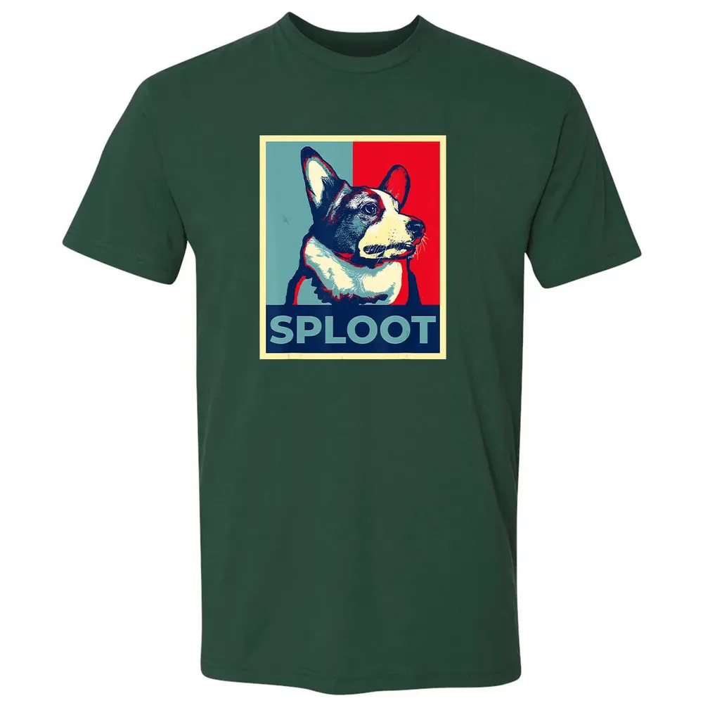Funny Corgi Meme Election 2020 Obama Hope Campaign Poster Premium Unisex T-shirt - 12
