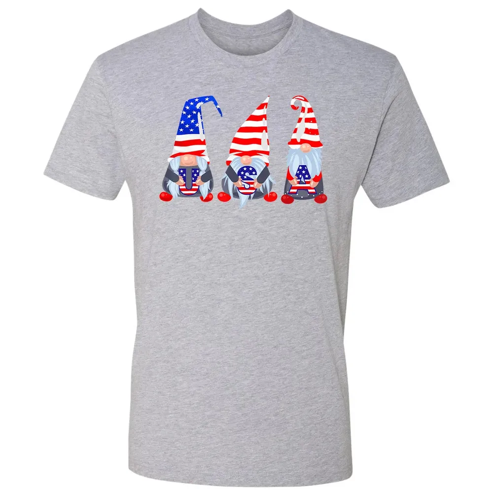 4th Of July 2020 Gnomes  Funny American USA Patriotic Premium Unisex T-shirt - 9