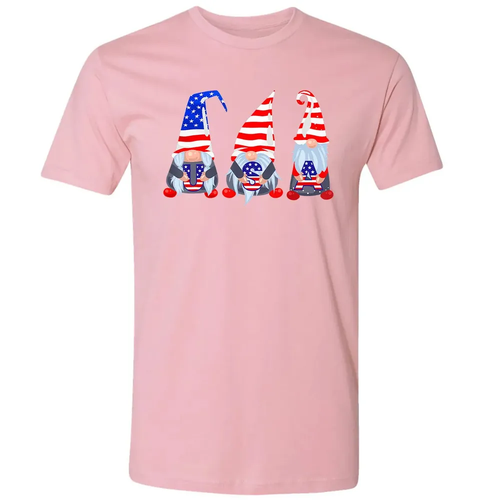 4th Of July 2020 Gnomes  Funny American USA Patriotic Premium Unisex T-shirt - 3