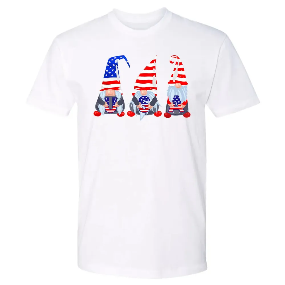 4th Of July 2020 Gnomes  Funny American USA Patriotic Premium Unisex T-shirt - 4