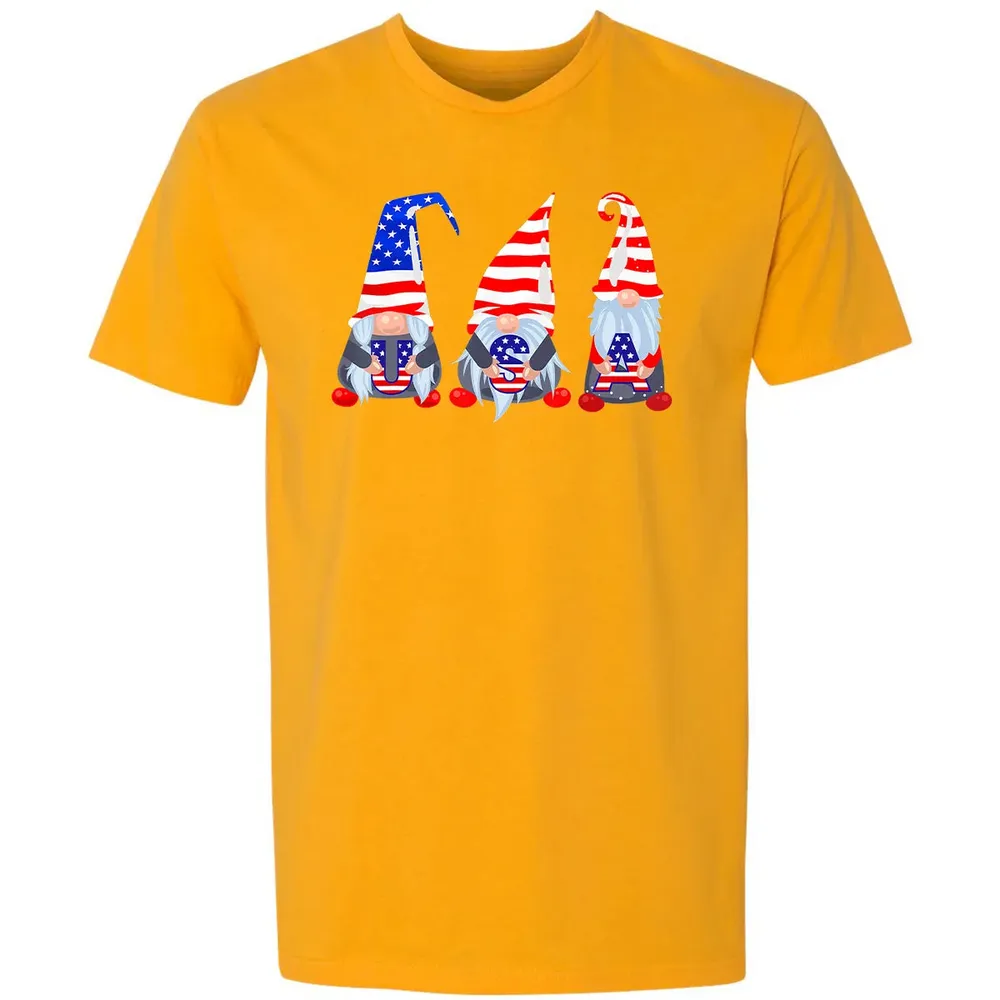 4th Of July 2020 Gnomes  Funny American USA Patriotic Premium Unisex T-shirt - 11