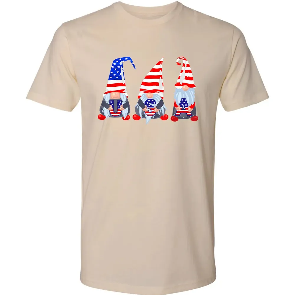 4th Of July 2020 Gnomes  Funny American USA Patriotic Premium Unisex T-shirt - 13