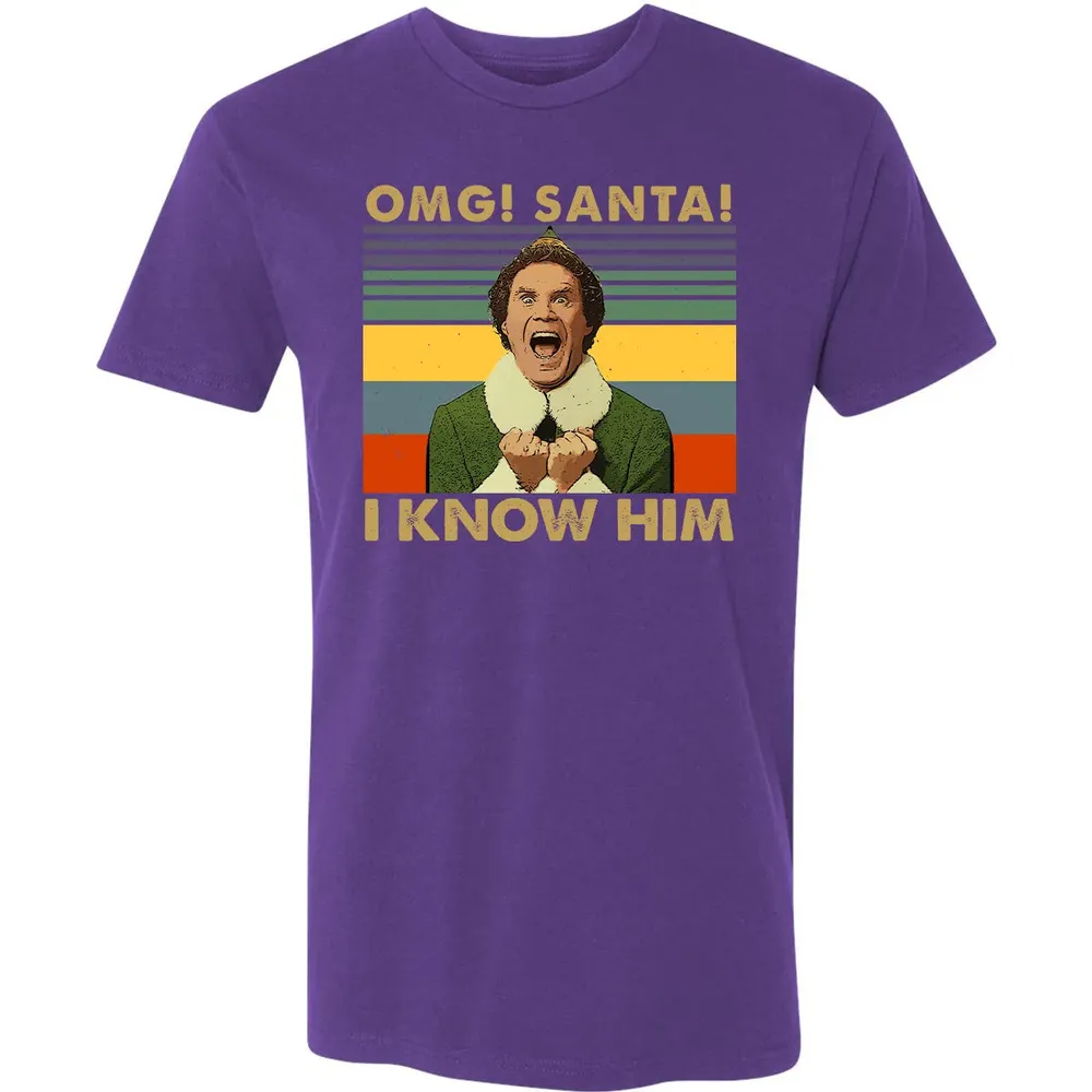 OMG Santa I Know Him Premium Unisex T-shirt - 7