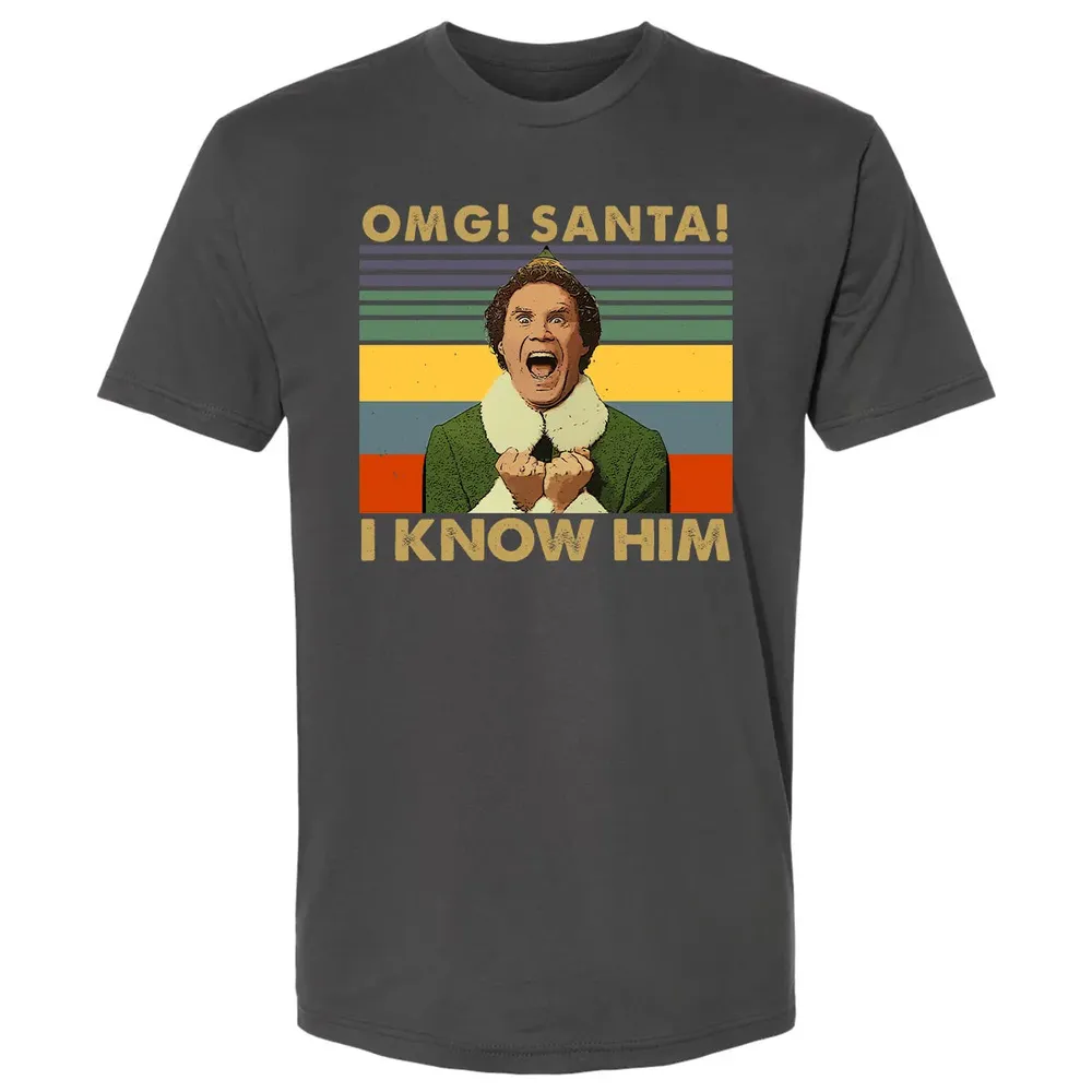 OMG Santa I Know Him Premium Unisex T-shirt - 8