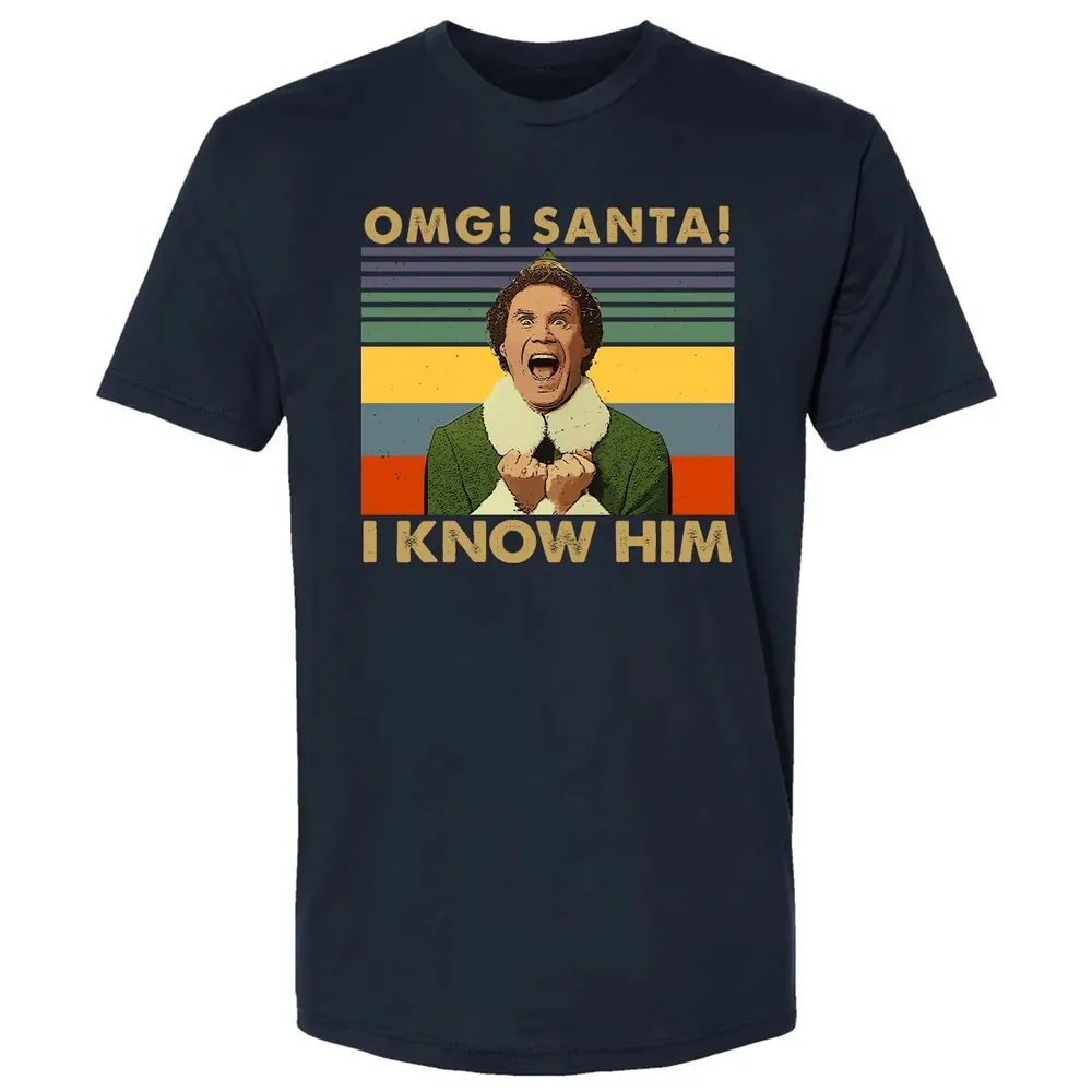 OMG Santa I Know Him Premium Unisex T-shirt - 2