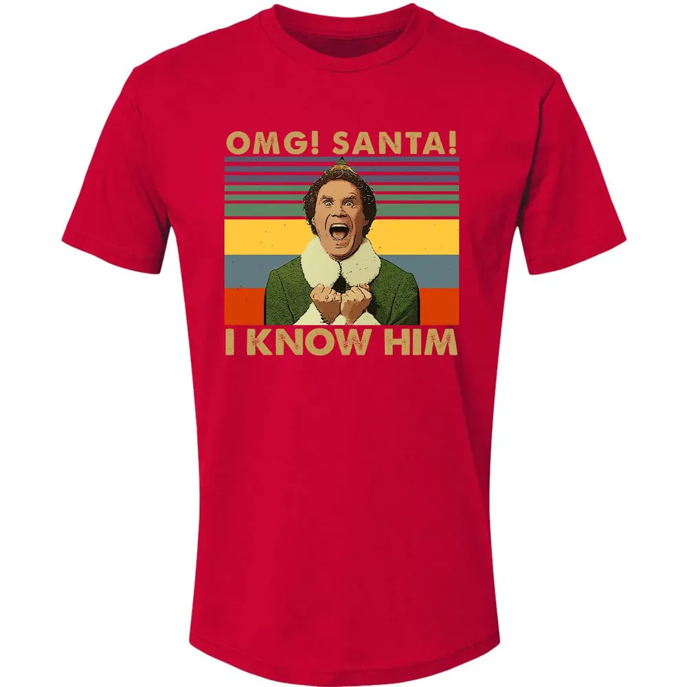 OMG Santa I Know Him Premium Unisex T-shirt - 6