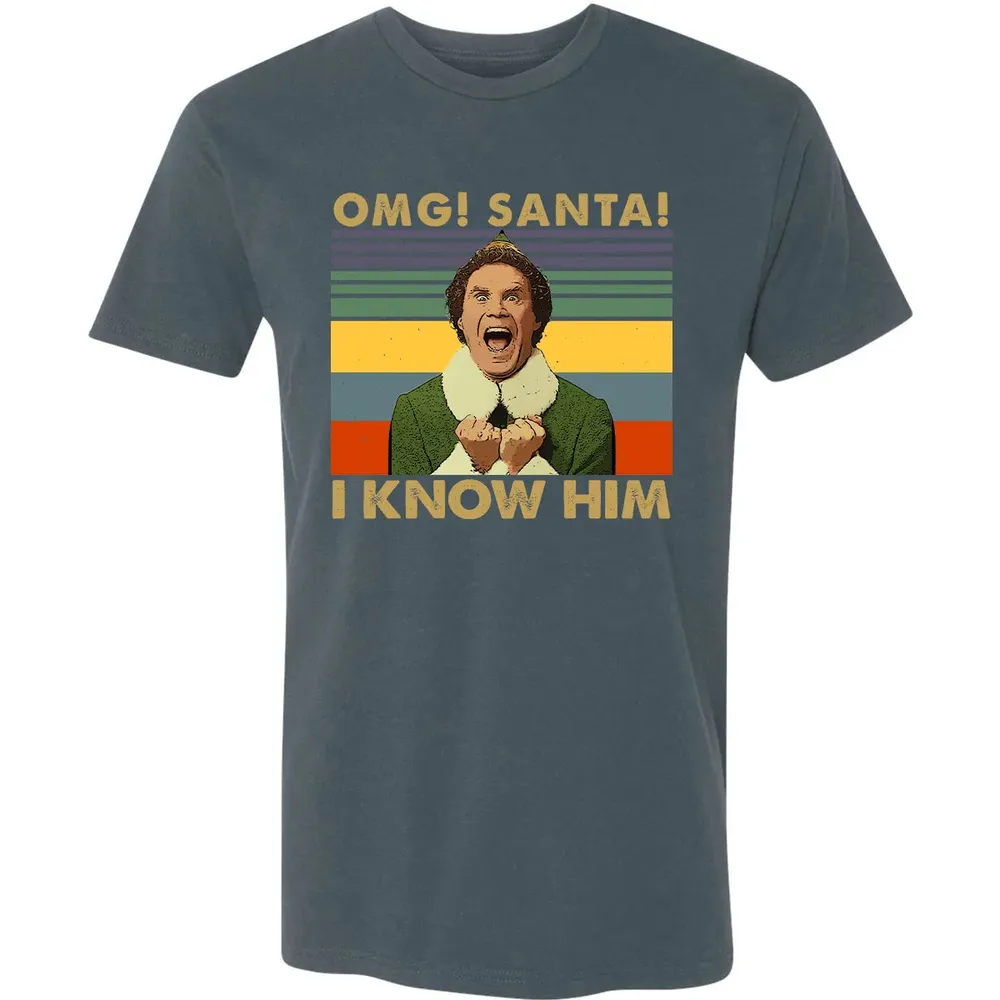 OMG Santa I Know Him Premium Unisex T-shirt - 14