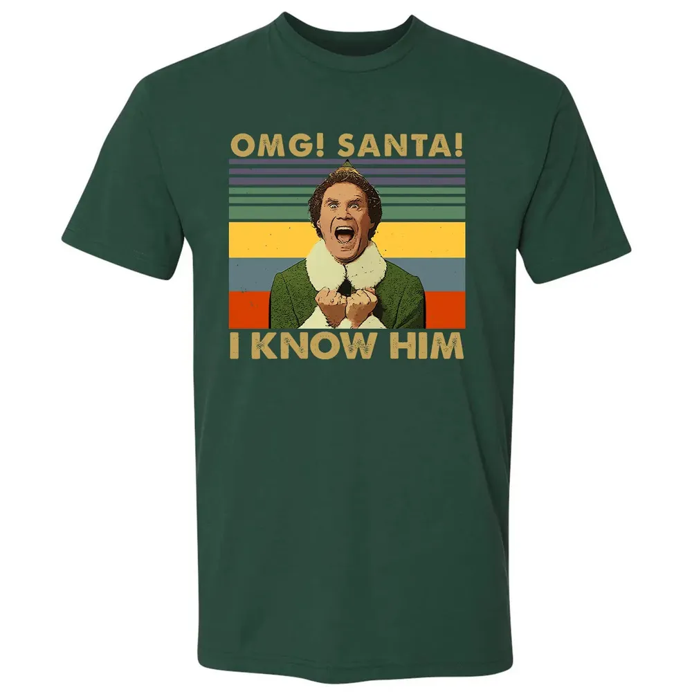 OMG Santa I Know Him Premium Unisex T-shirt - 12