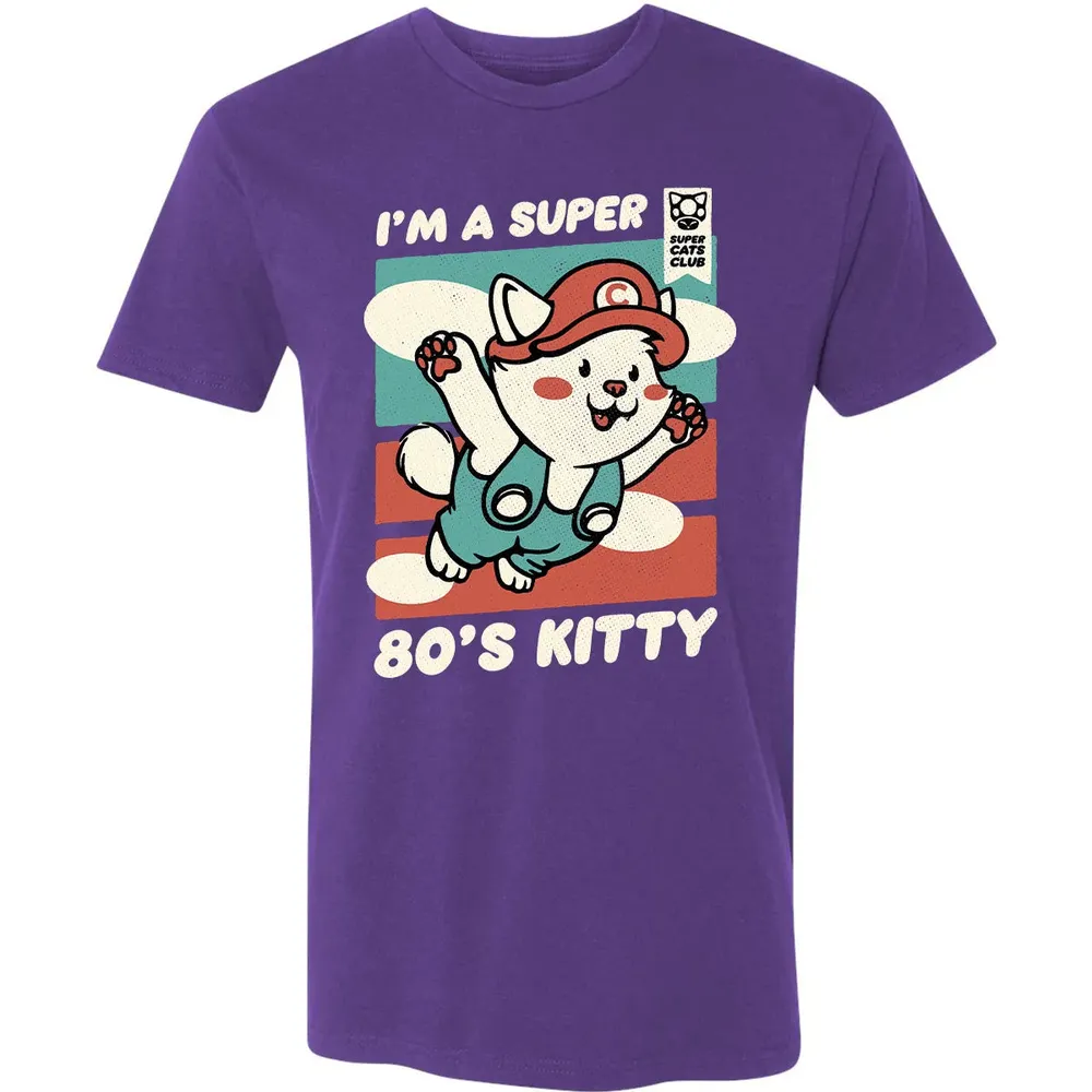 Super 80's Kitty Premium Unisex T-shirt - 7