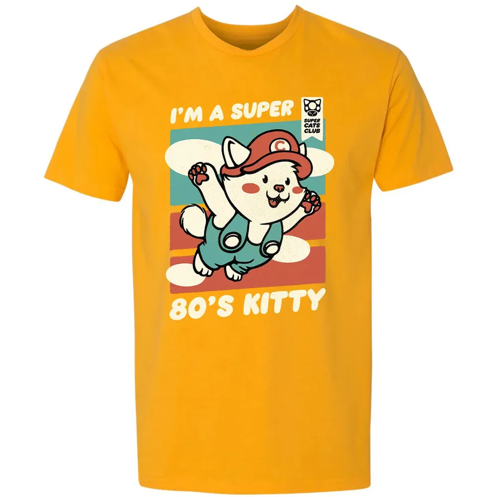Super 80's Kitty Premium Unisex T-shirt - 11