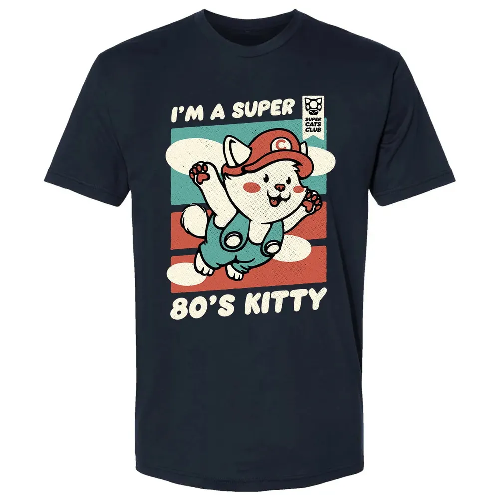Super 80's Kitty Premium Unisex T-shirt - 2